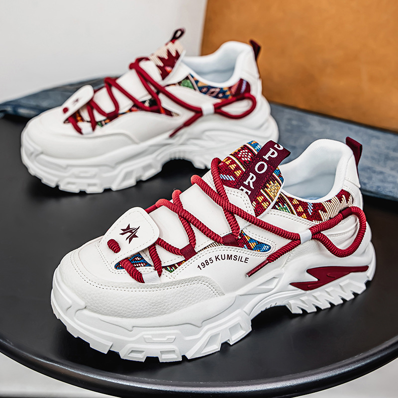 Pantofi sport pentru bărbați, pantofi sport cu talpă groasă, pantofi la modă, pentru adolescenți, primăvara 2025, pantofi de alergare casual pentru bărbați, pantofi la modă Torre, cu talpă groasă și creștere în înălțime