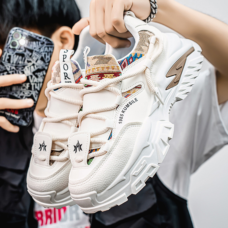 Pantofi sport pentru bărbați, pantofi sport cu talpă groasă, pantofi la modă, pentru adolescenți, primăvara 2025, pantofi de alergare casual pentru bărbați, pantofi la modă Torre, cu talpă groasă și creștere în înălțime