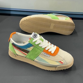 Μοντέρνα αθλητικά παπούτσια μάρκας, καλοκαιρινά, νέα ανδρικά παπούτσια, αναπνεύσιμα, χαμηλά καμβά, μοντέρνα, ευέλικτα, casual παπούτσια προπόνησης με μαλακή σόλα, από διασημότητες στο διαδίκτυο.