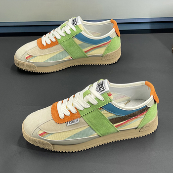 Μοντέρνα αθλητικά παπούτσια μάρκας, καλοκαιρινά, νέα ανδρικά παπούτσια, αναπνεύσιμα, χαμηλά καμβά, μοντέρνα, ευέλικτα, casual παπούτσια προπόνησης με μαλακή σόλα, από διασημότητες στο διαδίκτυο.