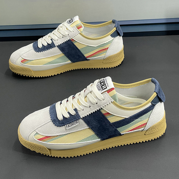 Μοντέρνα αθλητικά παπούτσια μάρκας, καλοκαιρινά, νέα ανδρικά παπούτσια, αναπνεύσιμα, χαμηλά καμβά, μοντέρνα, ευέλικτα, casual παπούτσια προπόνησης με μαλακή σόλα, από διασημότητες στο διαδίκτυο.