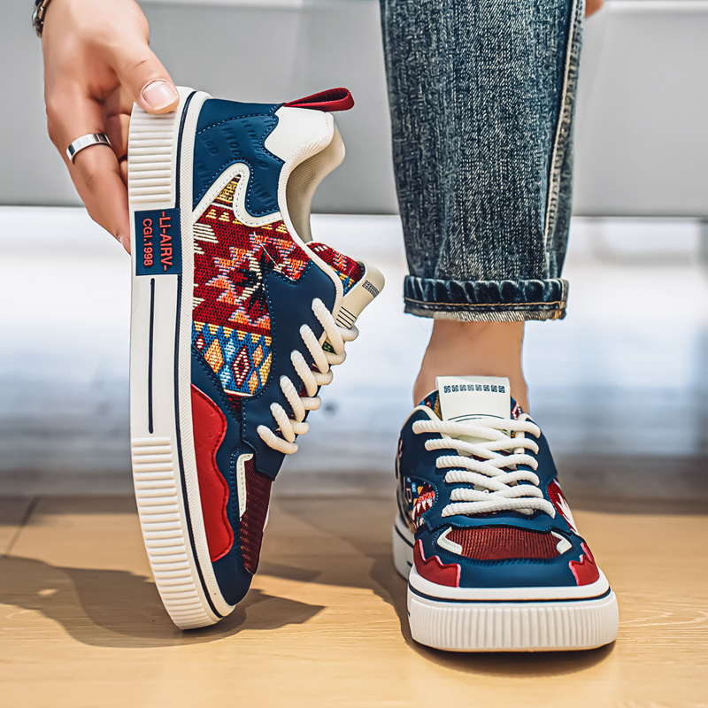 2025 Nove ljetne tenisice za muškarce, sportske i ležerne cipele u korejskom stilu, moderne tenisice s debelim potplatom za mlade, muške, veleprodaja