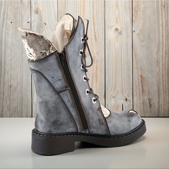 Tma Eyes Trendy Retro Style Ženske Martin Čizme Debeli Potplat Podižuće Modne Najlakše Za Usklađivanje Čizme Do Sredine Teleta