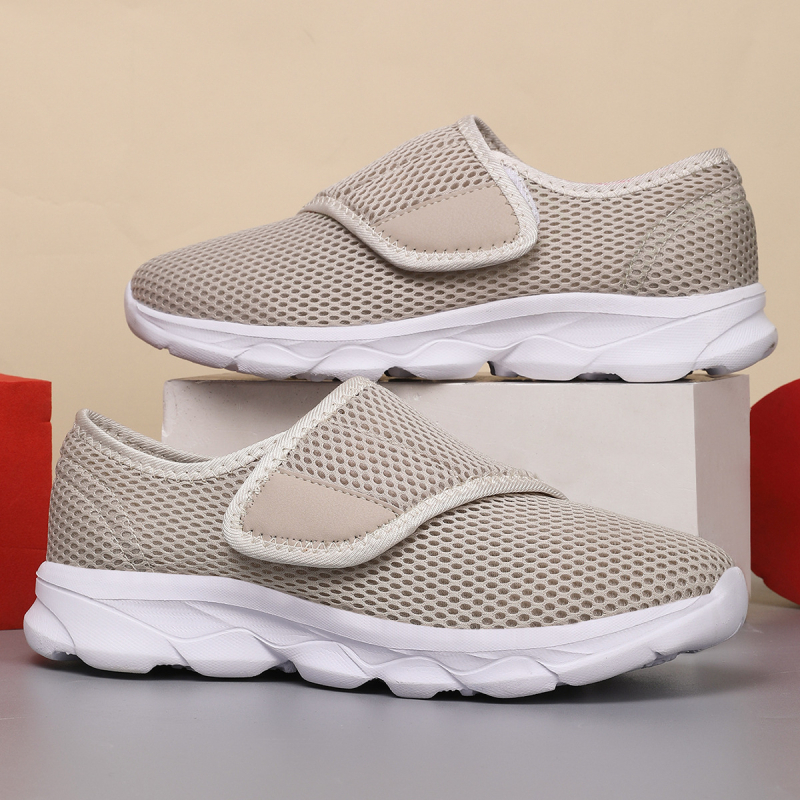 Ljetne široke mamine cipele za žene, udobne cipele za hodanje, lagane mrežaste prozračne cipele za starije osobe, ležerne cipele za parove srednje i starije dobi
