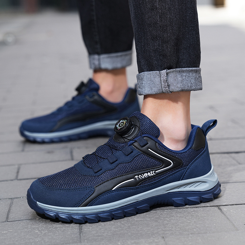 Pantofi sport pentru bărbați, pantofi sport cu talpă moale, respirabili, pentru călătorii, antiderapanți, pentru bărbați, de primăvară și toamnă, pentru persoane de vârstă mijlocie și vârstnici, pantofi sport, pantofi de mers pe jos, pantofi antiderapanți 