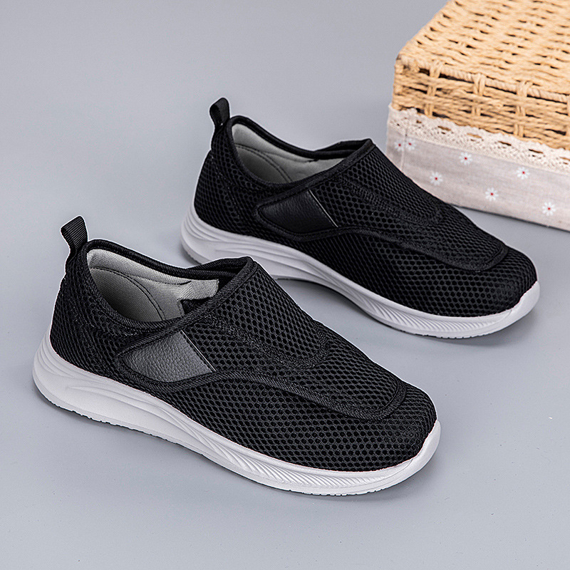 Pantofi de mers ultra-ușori de vară pentru părinți, pantofi lărgiți pentru bărbați pentru femei cu picioare umflate, pantofi casual speciali pentru vârstnici