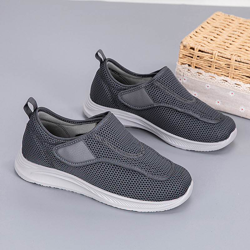 Pantofi de mers ultra-ușori de vară pentru părinți, pantofi lărgiți pentru bărbați pentru femei cu picioare umflate, pantofi casual speciali pentru vârstnici