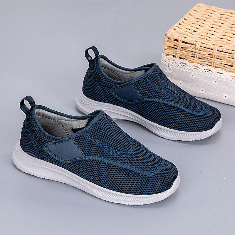 Pantofi de mers ultra-ușori de vară pentru părinți, pantofi lărgiți pentru bărbați pentru femei cu picioare umflate, pantofi casual speciali pentru vârstnici