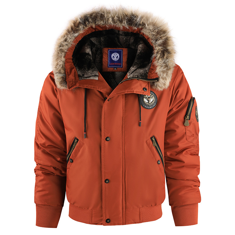 Prekogranična vanjska trgovina Zimski baršun zadebljana ležerna muška pamučna odjeća Topla jakna s kapuljačom Otporna na vjetar Pamučna odjeća velikih veličina Muška odjeća