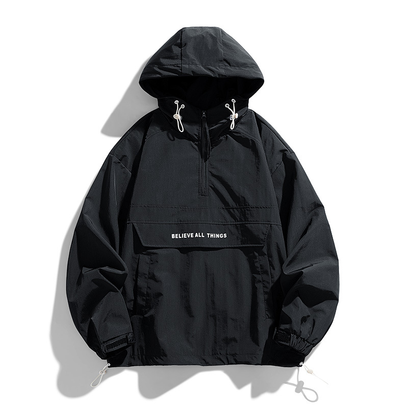 2024 m. rudens/žiemos naujas amerikietiškas funkcinis lauko striukė su gobtuvu, alpinizmo drabužiai, vandeniui atsparus, vėjui atsparus, plaukų karta.