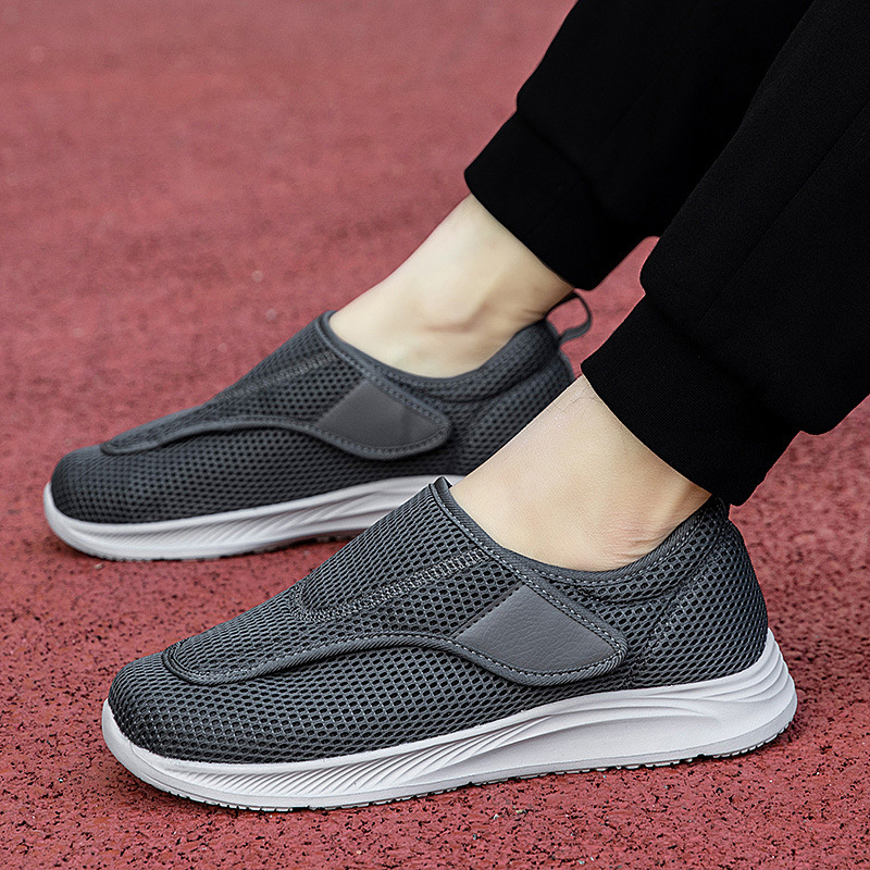 Pantofi respirabili lărgiți pentru vârstnici, pantofi pentru femei de vârstă mijlocie și vârstnici pentru picioare umflate, degetul mare valgus, picioare umflate și grase, pantofi pentru mamă, pantofi prietenoși cu zahărul