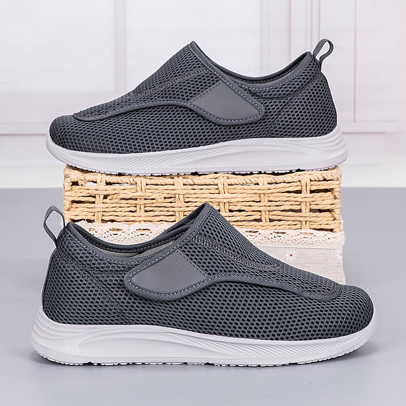 Pantofi respirabili lărgiți pentru vârstnici, pantofi pentru femei de vârstă mijlocie și vârstnici pentru picioare umflate, degetul mare valgus, picioare umflate și grase, pantofi pentru mamă, pantofi prietenoși cu zahărul