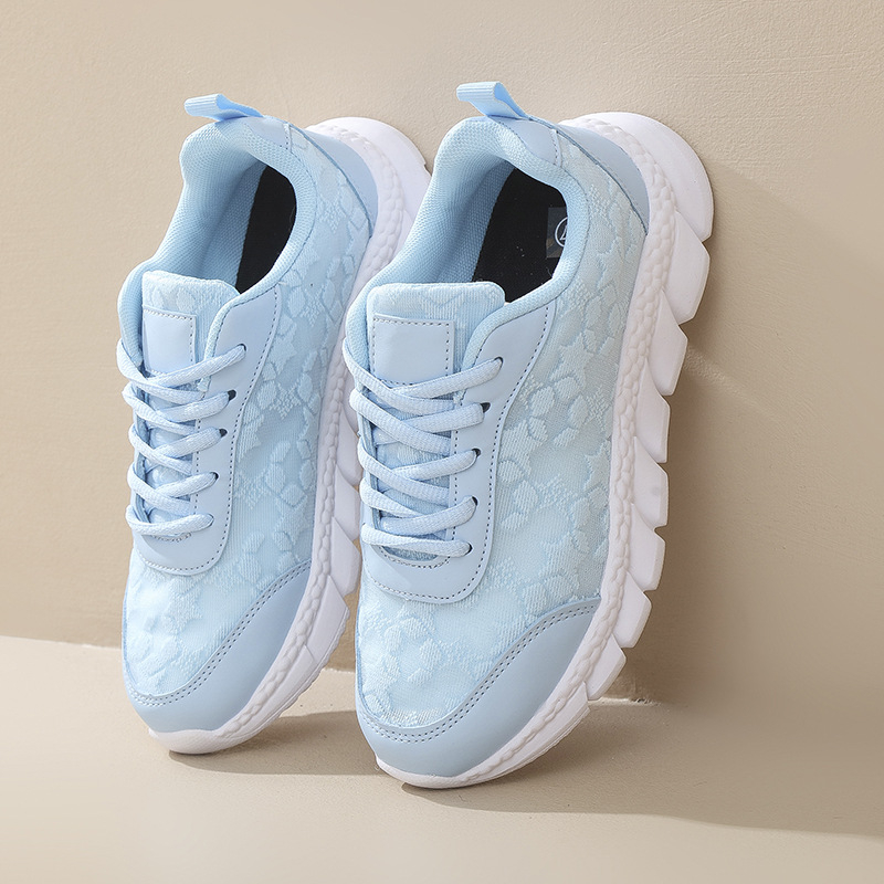 Pantofi sport casual respirabili pentru femei, cu fund moale, confortabili, pentru alergare în aer liber, la modă, albi, la modă, 2025