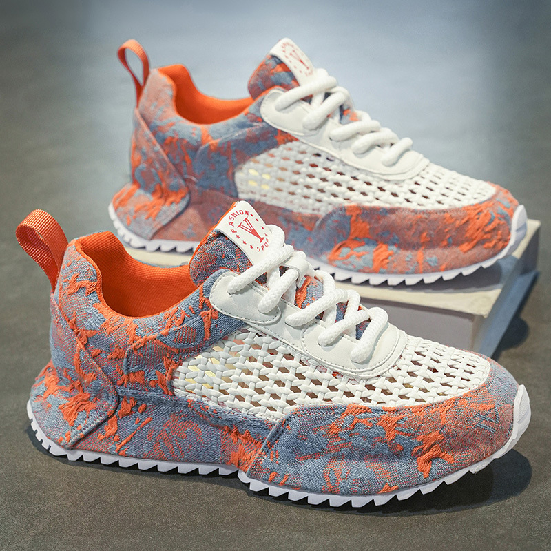 Muške moderne cipele Ljeto 2025. Nove mrežaste prozračne mladenačke moderne sportske cipele Muške cipele s potplatom za tatu