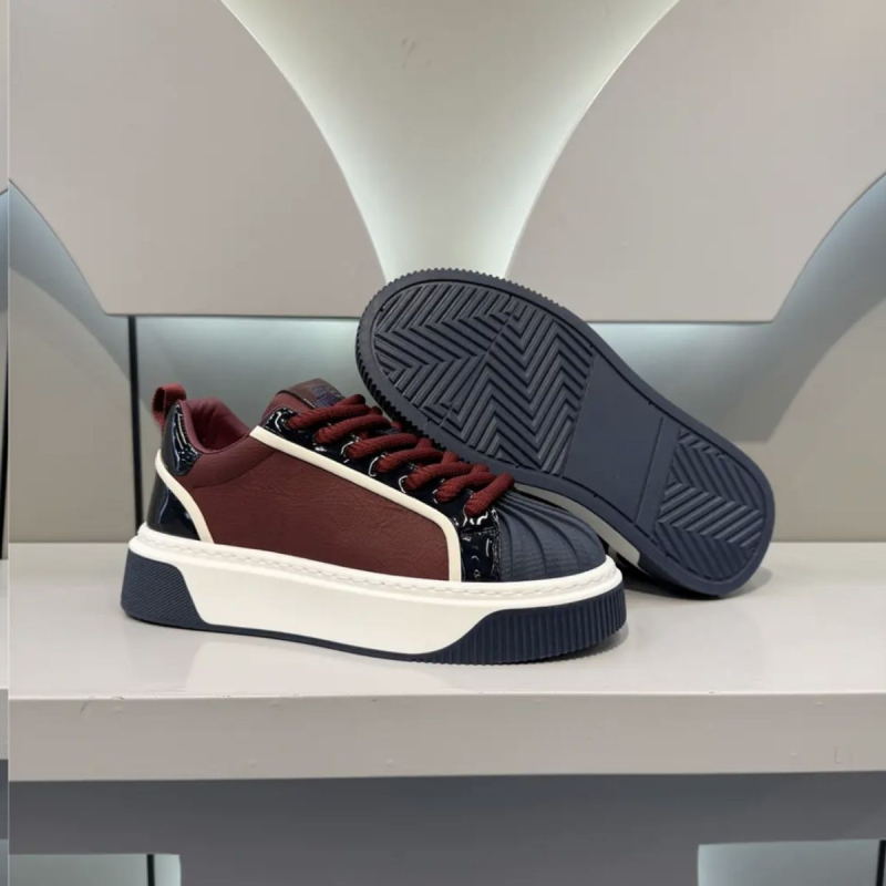 Мъжки обувки Kuaishou от същия стил, пролет/лято 2025, с мека подметка и връзки, кожени обувки с панели, модерни, универсални, ежедневни мъжки обувки с мека подметка