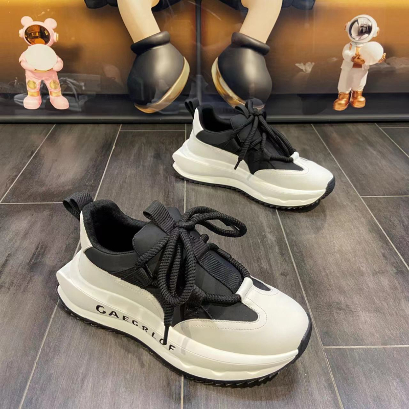 2023 m. nauji laisvi, kvėpuojantys, madingi sportiniai ir laisvalaikio batai, storapadiai tėčio batai, aukštesni sportbačiai, interneto įžymybių vyriški batai