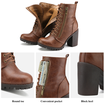2025 Διασυνοριακές Νέες Ευρωπαϊκές και Αμερικανικές Γυναικείες Μπότες με Χαμηλό Τακούνι Διασυνοριακό Dropshipping