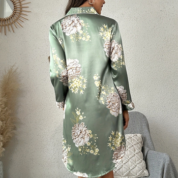 Νέο Μεταξωτό Σέξι Γυναικείο Νυχτικό Λεπτό Καλοκαιρινό Φόρεμα Πουκαμίσας Γυναικείες Πιτζάμες για το Σπίτι Γυναικεία Απομίμηση Μεταξωτού