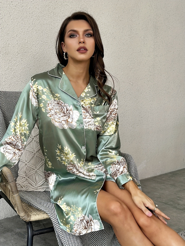 Nova svilena seksi ženska spavaćica, tanka ljetna košulja, ženska pidžama, kućna odjeća, ženska imitacija svile