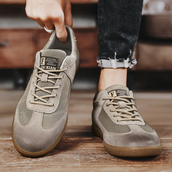 Pantofi sport pentru bărbați, pantofi sport cu dantelă, respirabili, de mărime mare, pentru sport și agrement în aer liber, de primăvară 2025