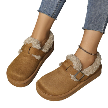 Χιονοπέδιλα Βαμβακερά Παπούτσια 2025 Χειμώνας Νέα Εξαγωγικά Παπούτσια Μεγάλου Μεγέθους Βαμβακερά Παπούτσια Μονόποδα με Σόλα Casual Χιονοπέδιλα