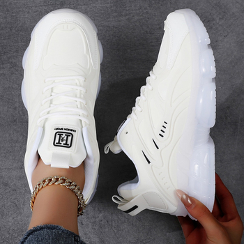 1 vnt. Minimalus užsakymas moteriškiems batams su oro pagalvėmis, patogūs ir kvėpuojantys sportiniai bateliai, amortizuojantys ir slėgį mažinantys bėgimo bateliai, korėjietiško stiliaus laisvalaikio bateliai