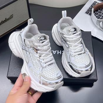 Νέα αθλητικά παπούτσια casual με χοντρή σόλα για αύξηση ύψους του 2025, μοντέρνα και ευέλικτα, niche mesh, δημοφιλή παπούτσια για μπαμπά, ελαφριά και αναπνεύσιμα