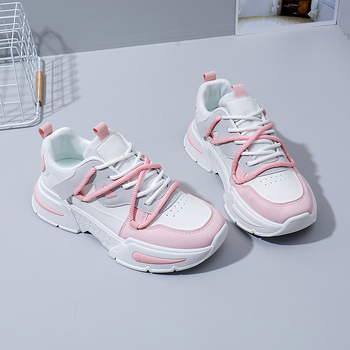 Παπούτσια του Μπαμπά για Γυναικεία 2025 Νέα Καλοκαιρινά Φοιτητικά Στυλ K-Style Ευέλικτα Casual Ins Παπούτσια Trbottomy Μοντέρνα Αθλητικά Παπούτσια με Χοντρές Σόλες