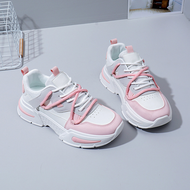 Tatine cipele za žene 2025. Nove ljetne studentske svestrane ležerne cipele u K-stilu, modne tenisice s debelim potplatom