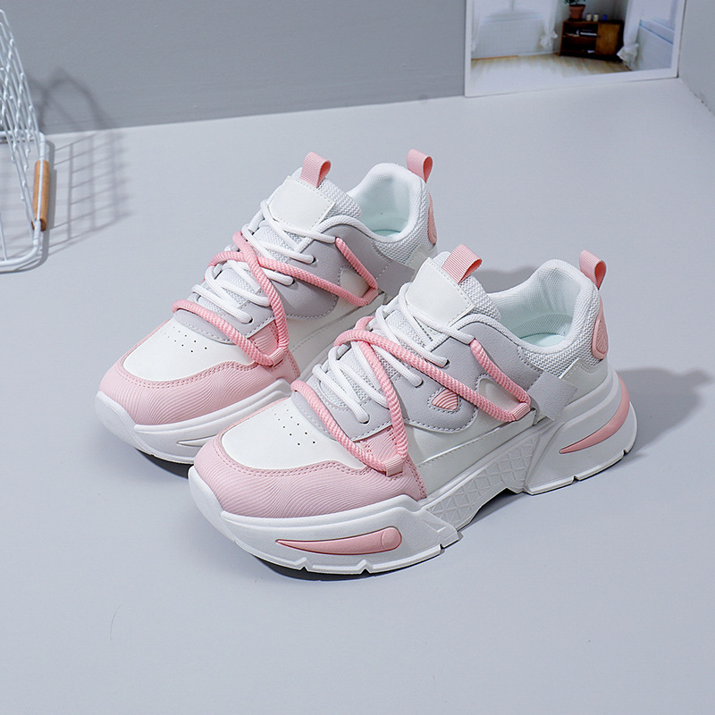 Tatine cipele za žene 2025. Nove ljetne studentske svestrane ležerne cipele u K-stilu, modne tenisice s debelim potplatom