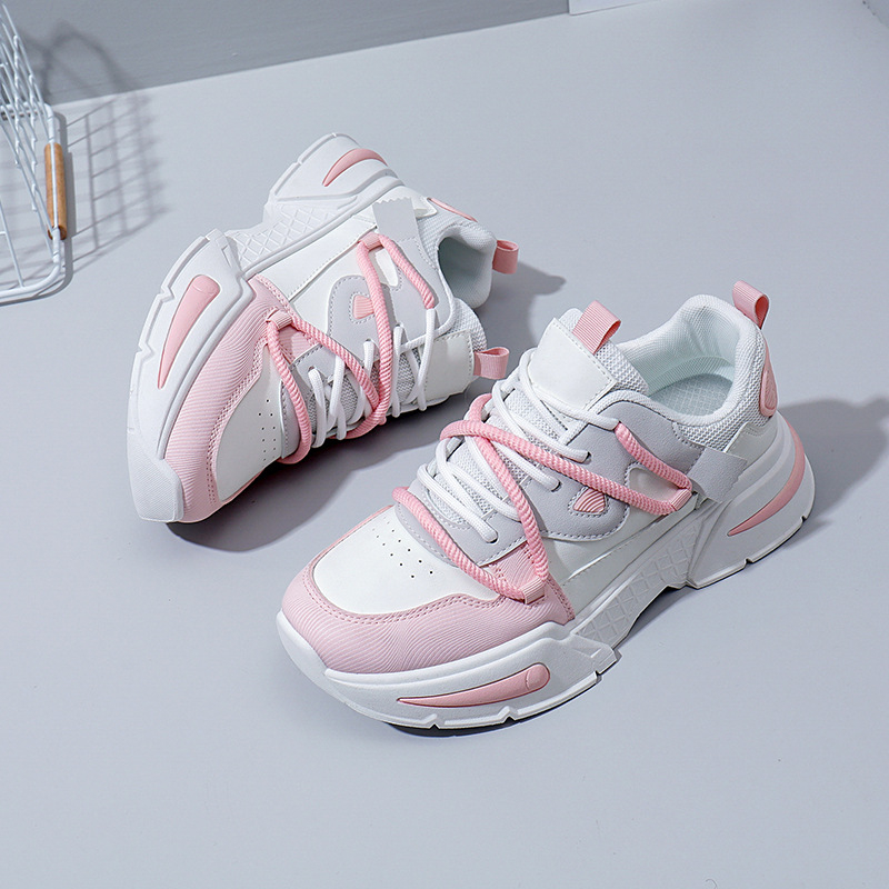 Tatine cipele za žene 2025. Nove ljetne studentske svestrane ležerne cipele u K-stilu, modne tenisice s debelim potplatom