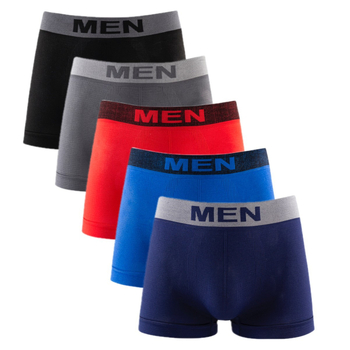 [Pachet de 5] RTS002 Chiloți boxer bărbătești, fără cusături, direct din fabrică, transfrontalieri