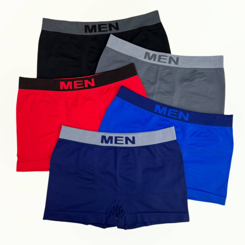 [Pachet de 5] RTS002 Chiloți boxer bărbătești, fără cusături, direct din fabrică, transfrontalieri