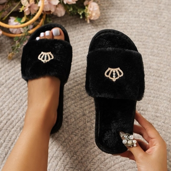 Papuci de casă pentru femei, cu vârf deschis, Maomao, pentru interior și exterior, pentru comerț exterior transfrontalier, 2024