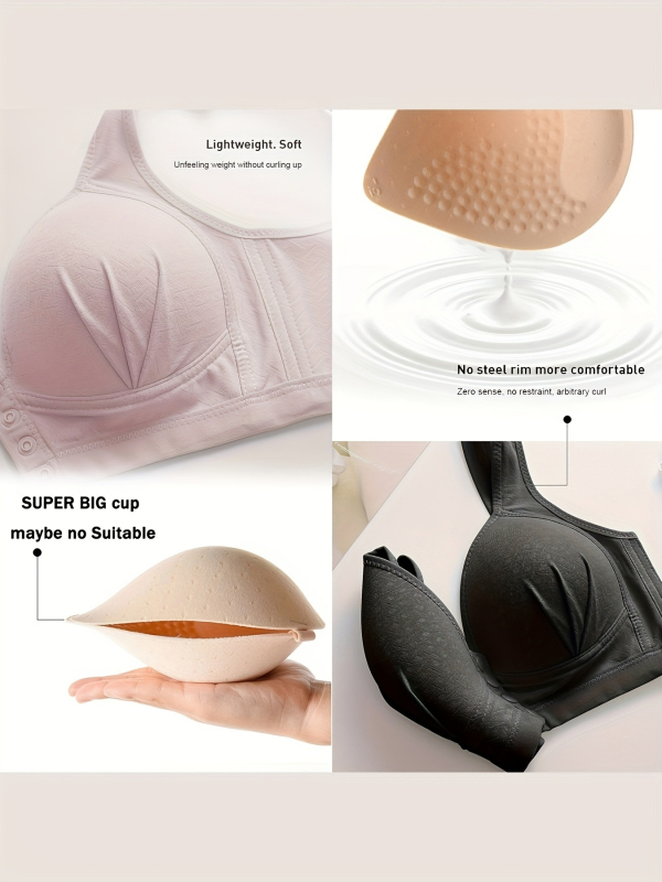 2025. aasta piiriülene uus Euroopa ja Ameerika viieosaline suures suuruses õmblusteta traadita push-up rinnahoidja