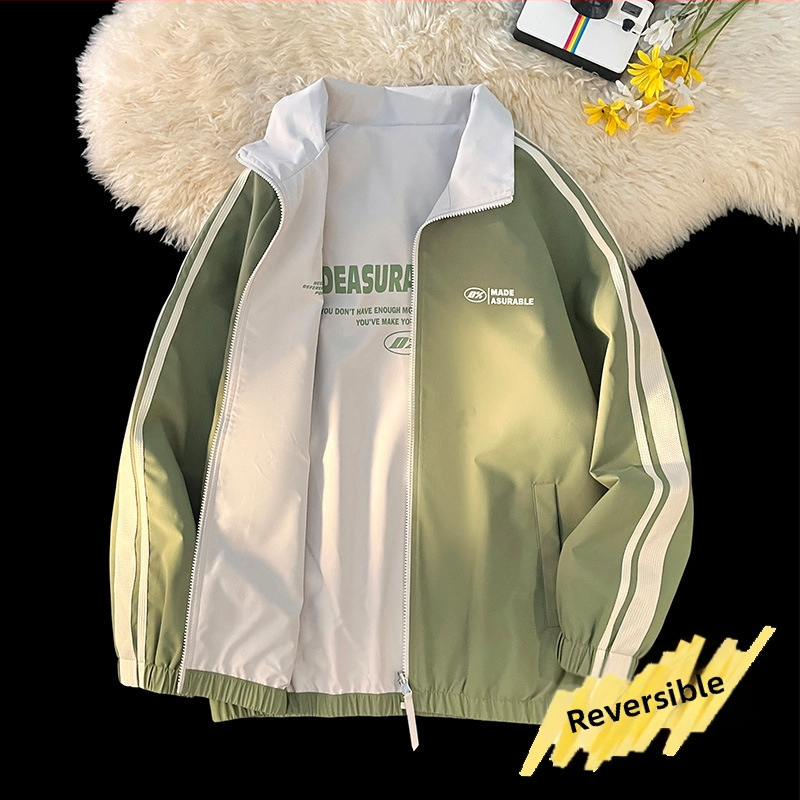 NASA trendikas brändi kahepoolne lambanahast jakk meestele ja naistele sügis- ja talvefliisvoodriga paksendatud soe vabaajakrae hulgimüük