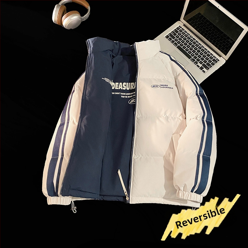 NASA trendikas brändi kahepoolne lambanahast jakk meestele ja naistele sügis- ja talvefliisvoodriga paksendatud soe vabaajakrae hulgimüük