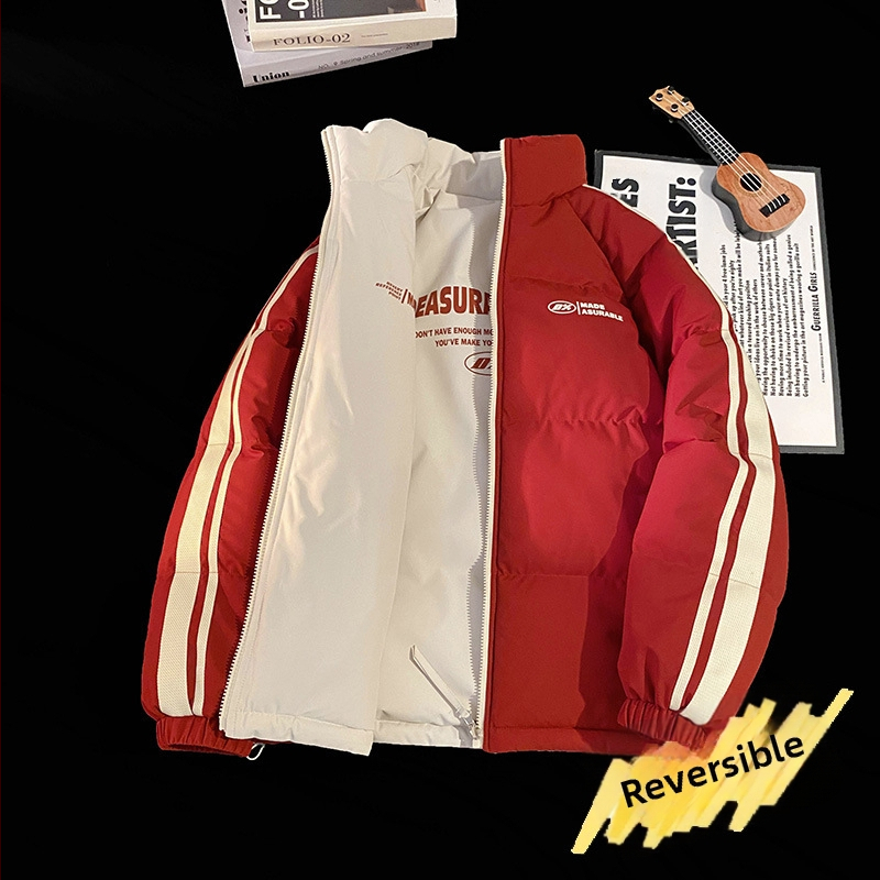 NASA trendikas brändi kahepoolne lambanahast jakk meestele ja naistele sügis- ja talvefliisvoodriga paksendatud soe vabaajakrae hulgimüük