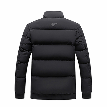 Palton transfrontalier Amazon pentru bărbați, toamnă și iarnă, nou, cu bumbac, pentru bărbați, la modă coreeană, cu guler scurt și gros, cu bumbac căptușit