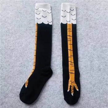 Забавни чорапи с пилешки нокти за жени от цял свят, тънки чорапи с пилешки крачета за Хелоуин, шегаджийски чорапи с щраусови крачета за мъже, чорапи с пилешки крачета