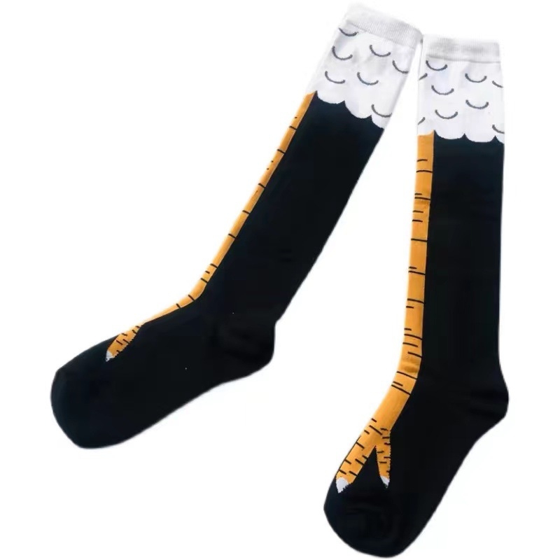 Забавни чорапи с пилешки нокти за жени от цял свят, тънки чорапи с пилешки крачета за Хелоуин, шегаджийски чорапи с щраусови крачета за мъже, чорапи с пилешки крачета