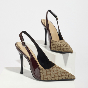 Ευρωπαϊκό και αμερικανικό στυλ, ψηλοτάκουνα με μυτερά δάχτυλα και κοίλη πλάτη για γυναίκες, 2025, νέα μόδα, casual, ευέλικτα παπούτσια για γυναίκες, διασυνοριακό εξωτερικό εμπόριο