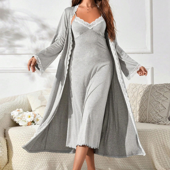 Aliexpress Comerț Exterior Îmbrăcăminte pentru femei 2025 Primăvara și Vara Nou Sexy Home Fashion Costum Șal Dantelă Suspender Fustă lungă