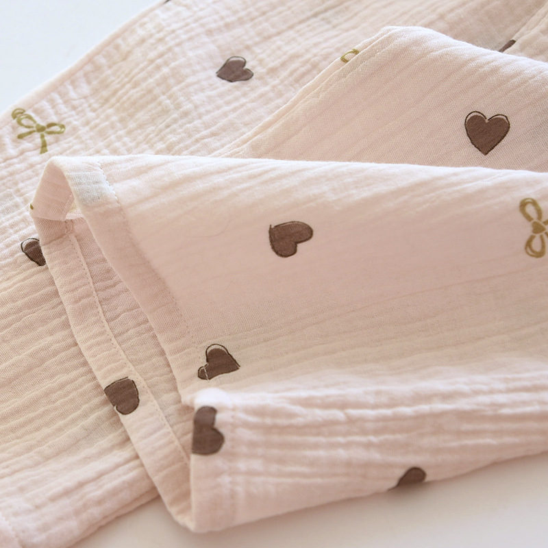 Pidžama za žene, nova ljubavna reverna, proljetna i jesenska, pamučna, tanka ženska, dugih rukava, široka, ležerna, vanjska odjeća za dom