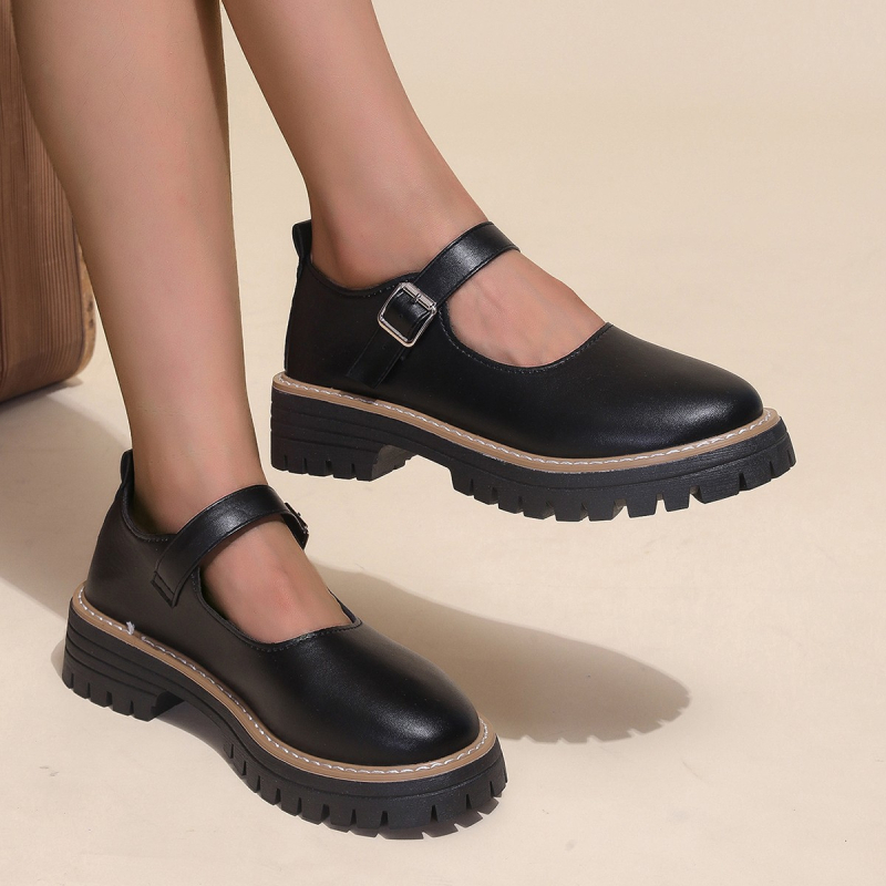 Ravne velike veličine, plitke, izvozne, ženske cipele s niskom petom, proljeće i jesen 2025., nove, četvrtaste pete, okruglih prstiju, niske ženske cipele, veleprodaja