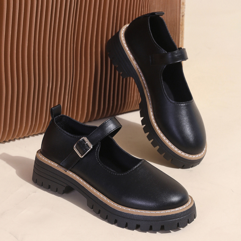 Ravne velike veličine, plitke, izvozne, ženske cipele s niskom petom, proljeće i jesen 2025., nove, četvrtaste pete, okruglih prstiju, niske ženske cipele, veleprodaja