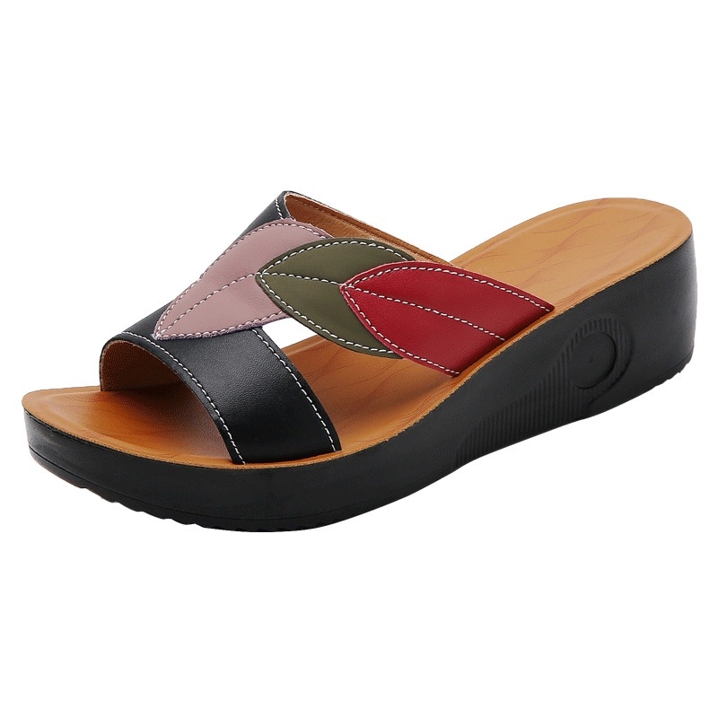 Papuče Ženske ljetne vanjske cipele 2024. Nove modne cipele za majke srednjih godina s neklizajućim mekim potplatom, sandale i papuče za srednje godine