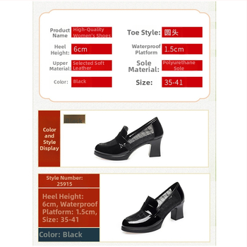 Modne mrežaste visoke pete za žene 2024. Ljeto šuplje cipele od prave mekane kože, srednje visoke pete, mekana koža, meki potplat, mokasinke s debelom petom