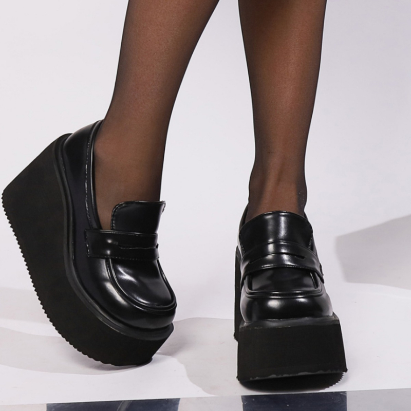 Japanske JK uniformne cipele Mary Jane, ženske cipele za vanjsku trgovinu, veličine 42, s debelim podom, kožne cipele s tankim dnom