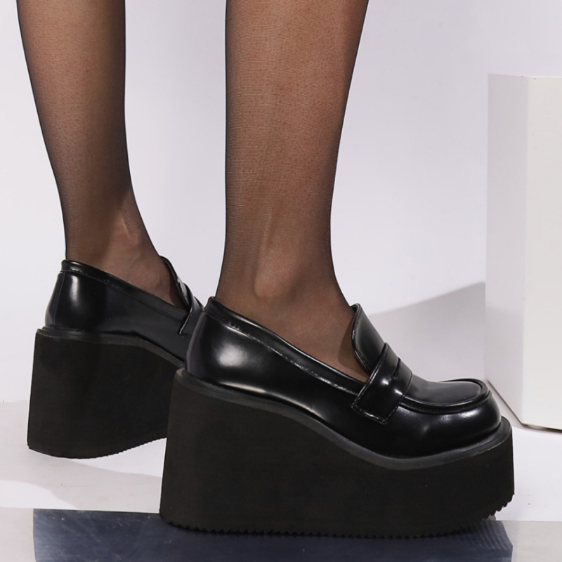 Japanske JK uniformne cipele Mary Jane, ženske cipele za vanjsku trgovinu, veličine 42, s debelim podom, kožne cipele s tankim dnom